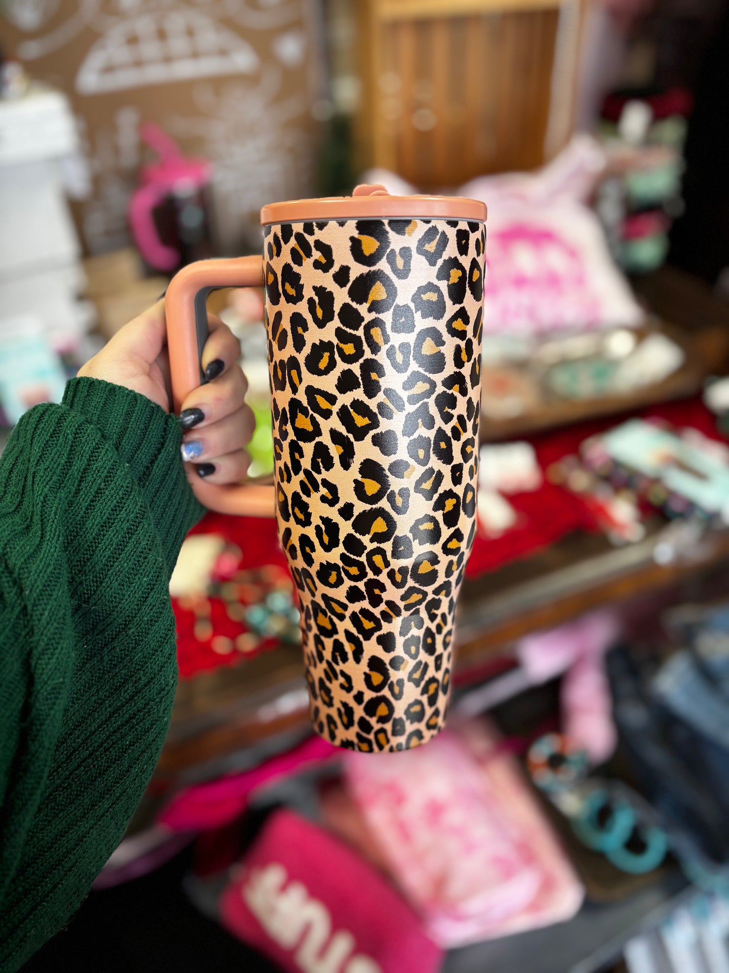 40 oz Cheetah Stainless Steel Tumbler