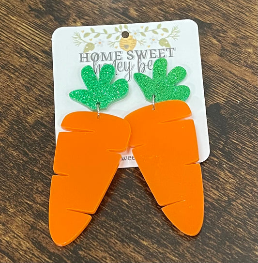 Carrot Dangle Earrings