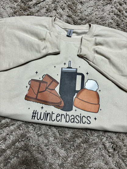 #winterbasics Crewneck Sweatshirt