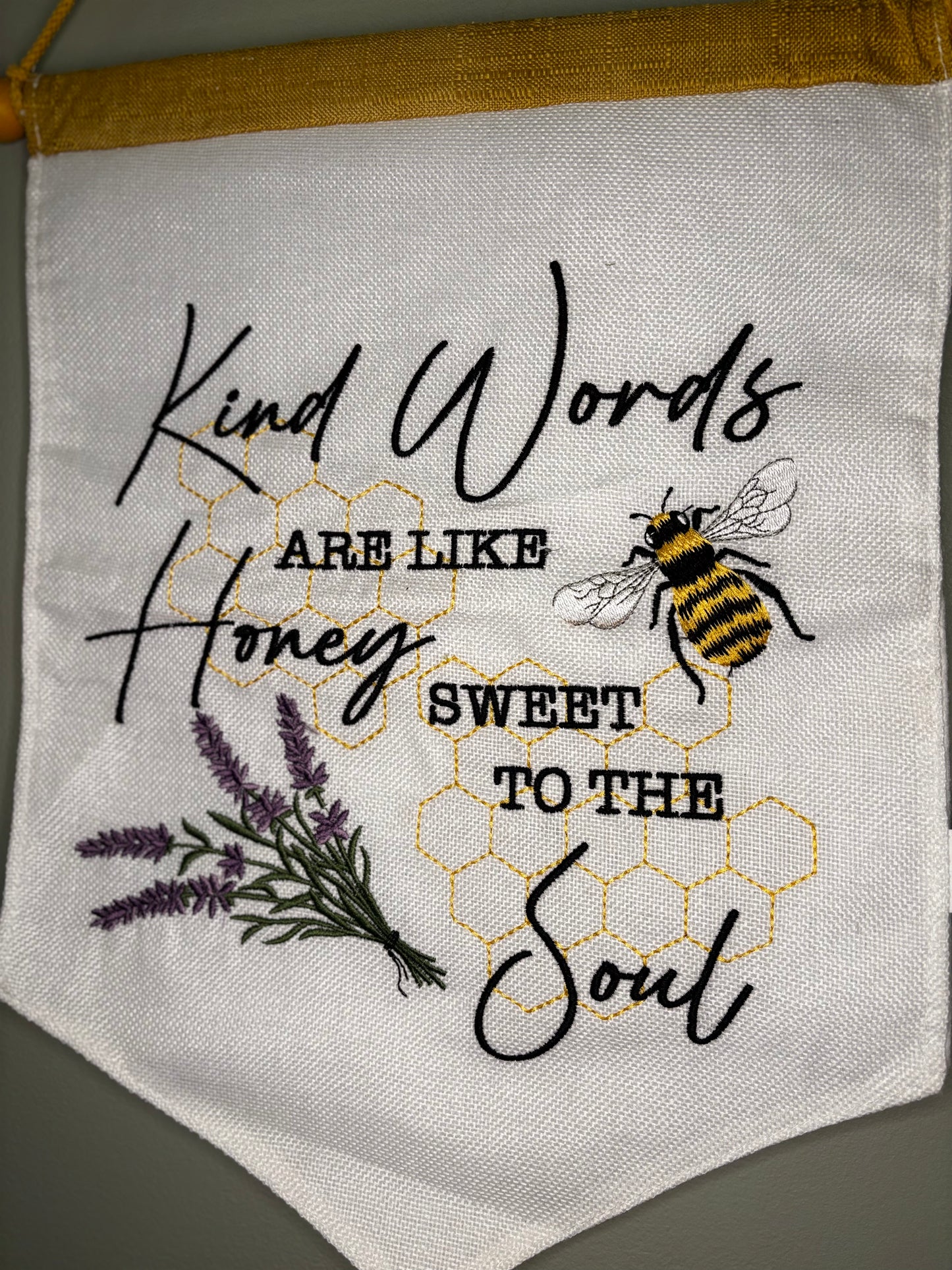 Kind Words - Honey to the Soul Garden Flag