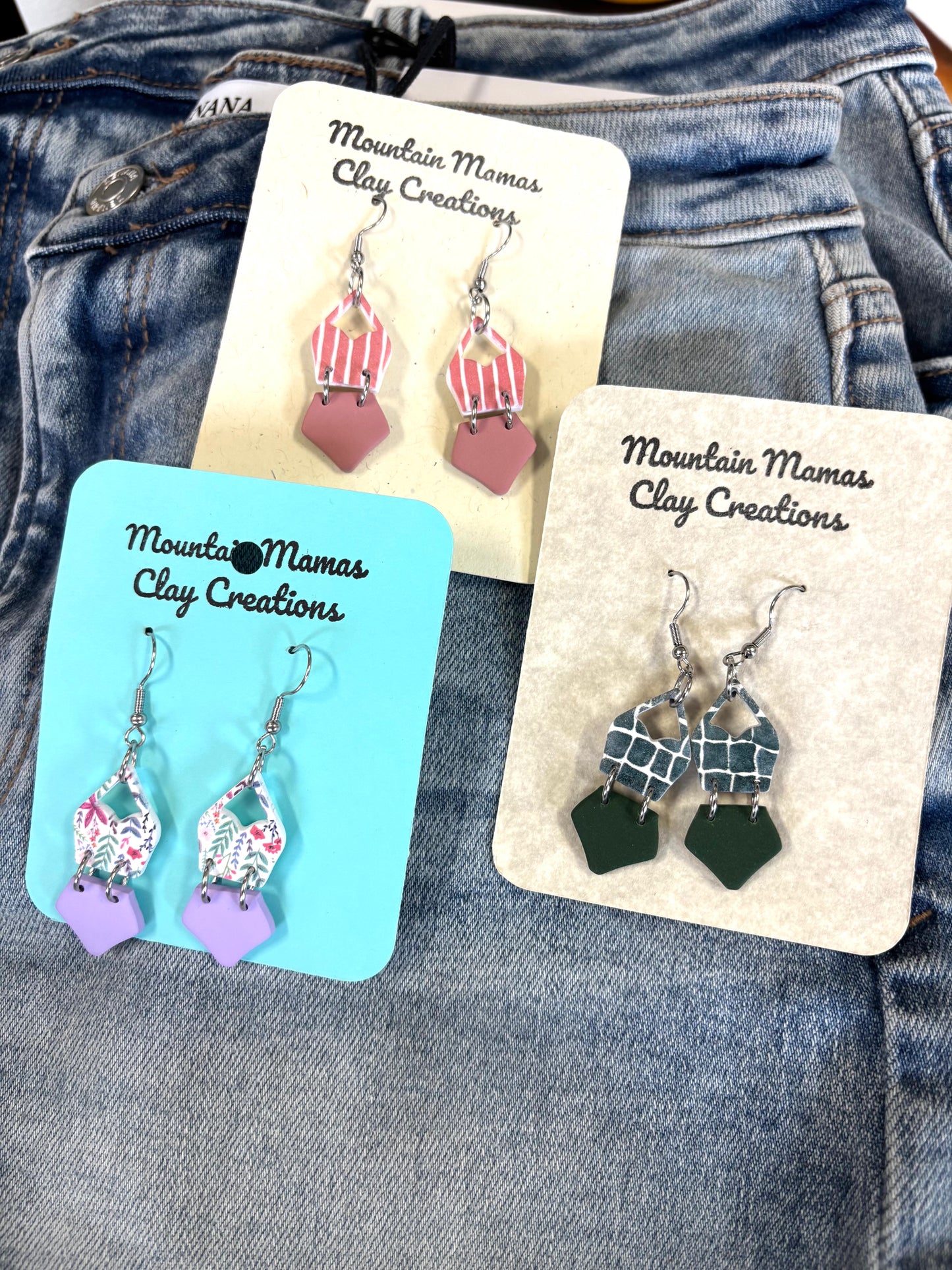 Bikini Cutie Clay Dangle Earrings