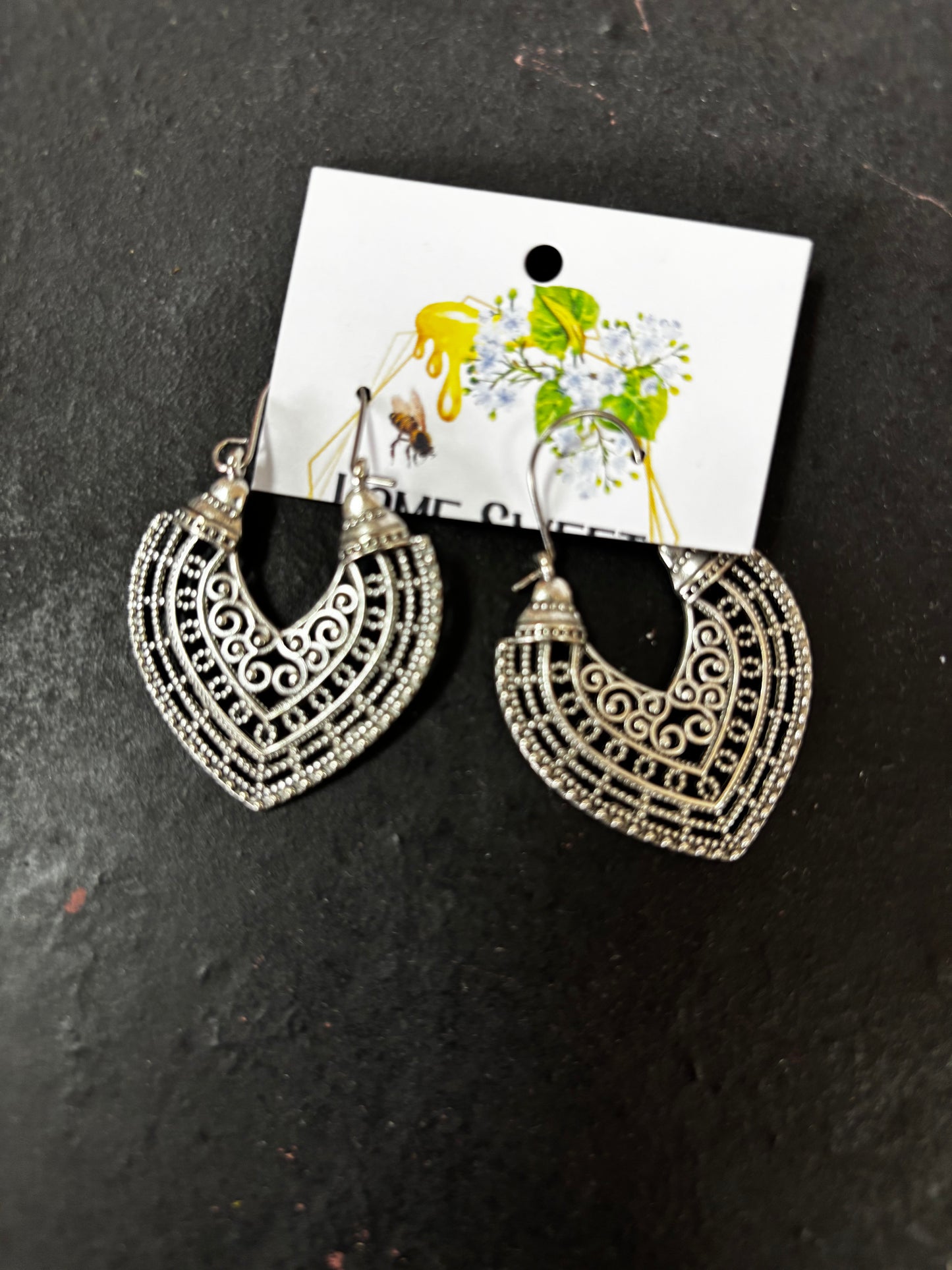 Bohemian Filigree Hoop Earrings