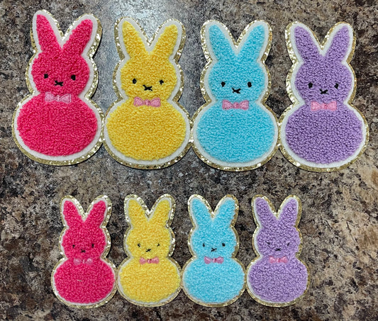 EASTER BUNNIES CHENILLE PATCHES