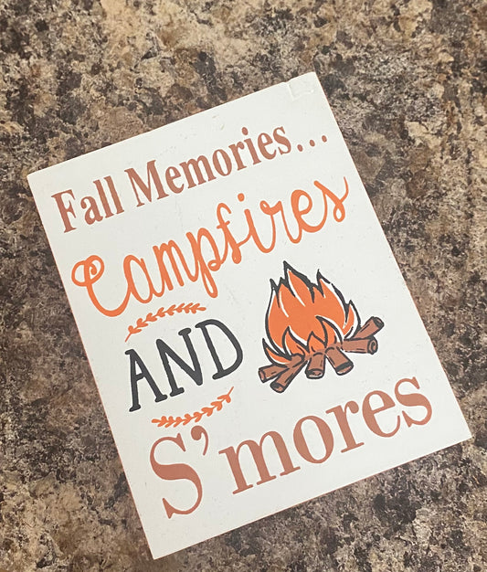 Fall Memories Decor Block