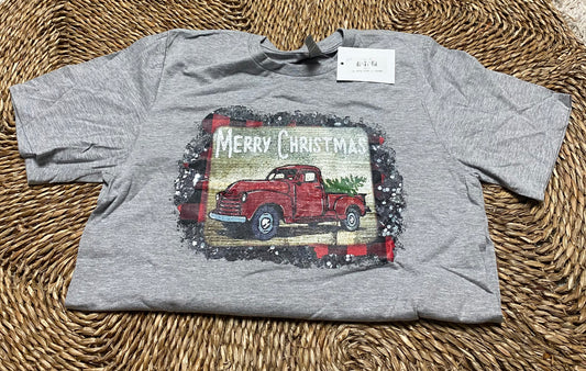 Merry Christmas Truck Tee