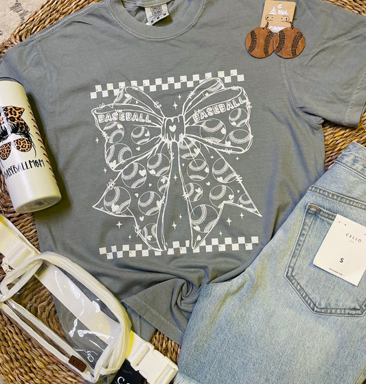 Baseball Collage Coquette Comfort Color Tee
