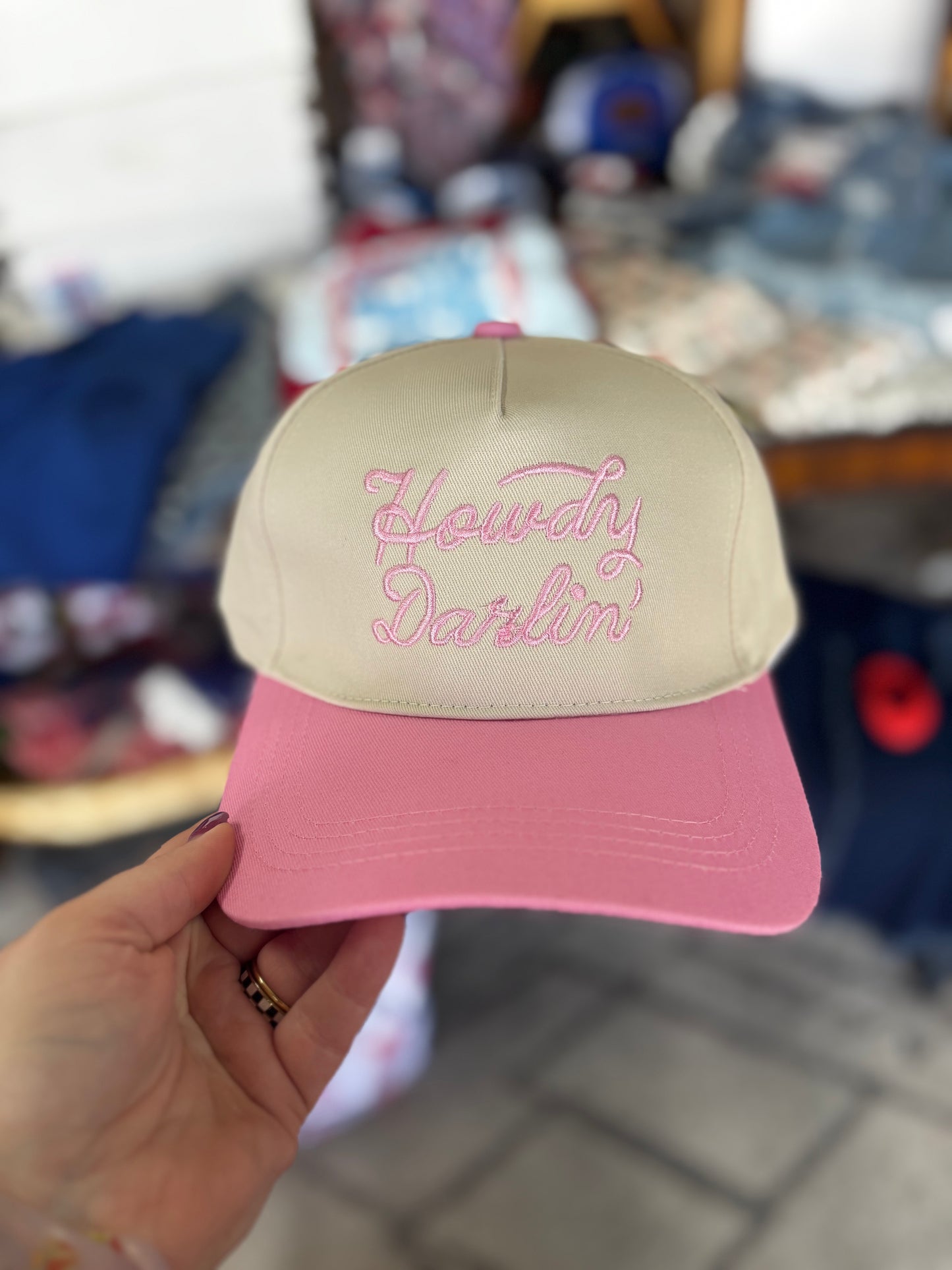 Howdy Darlin' or Howdy Honey Embroidered Hat