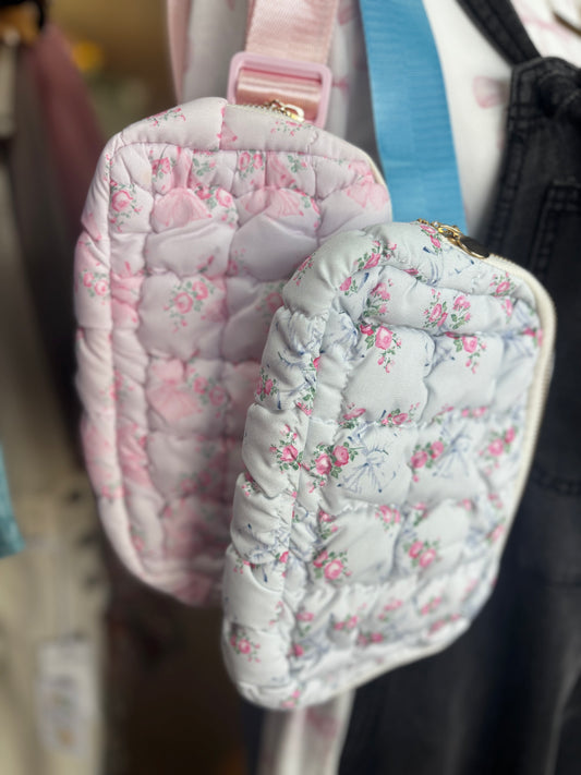 Quilted Floral Bum Bags