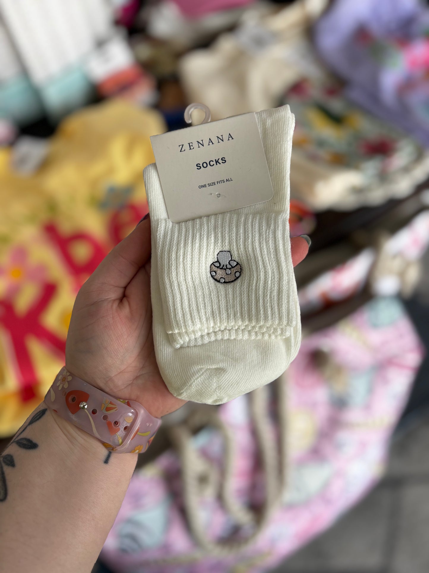 Mushroom Boho Vibe Socks