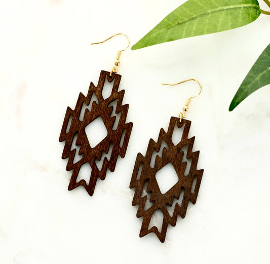 Aztec Diamond Earrings