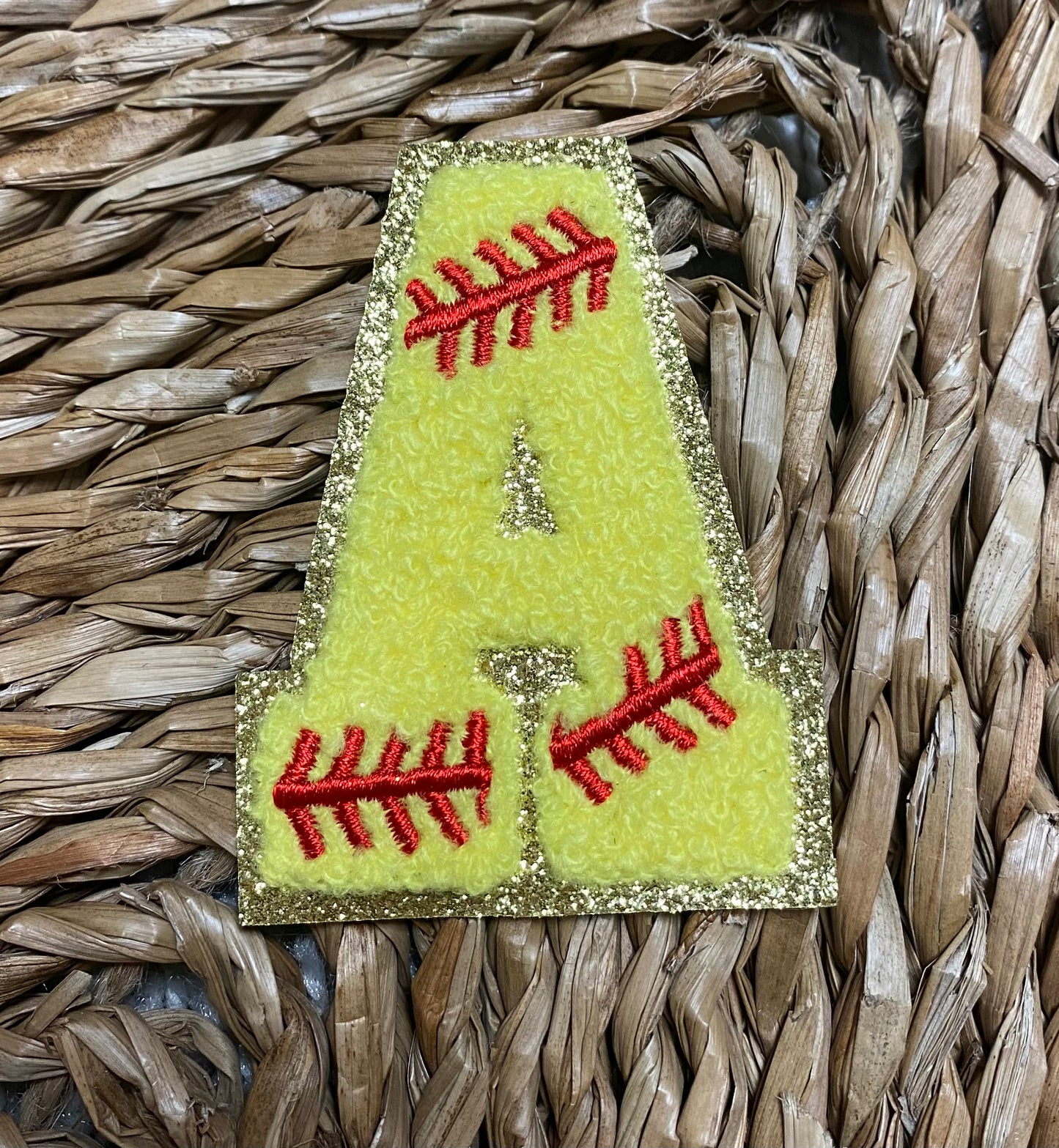 Softball Chenille Patches