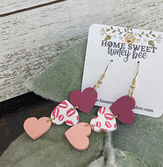 Heart Trio Dangles