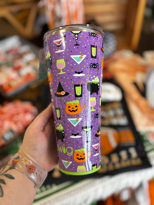 Swig Life 32 oz Tumbler Travel Mug Witches Brew Insulated Glow Cup