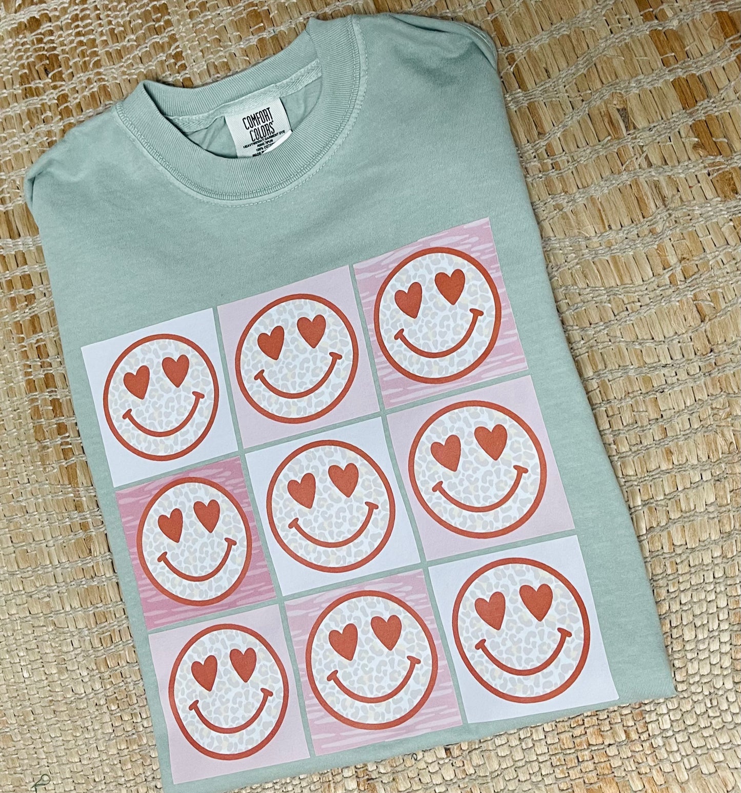 Multi Smiley Face Tee