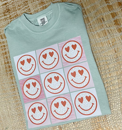 Multi Smiley Face Tee
