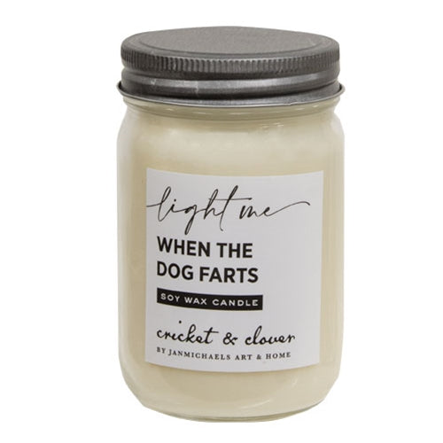 Dog Farts Soy Mason Jar Candle
