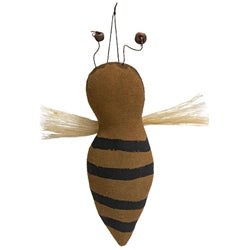 Stiffened Primitive Bee Ornament