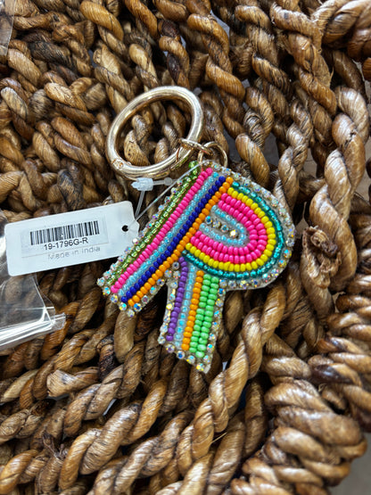 Color Your World Initial Keychain