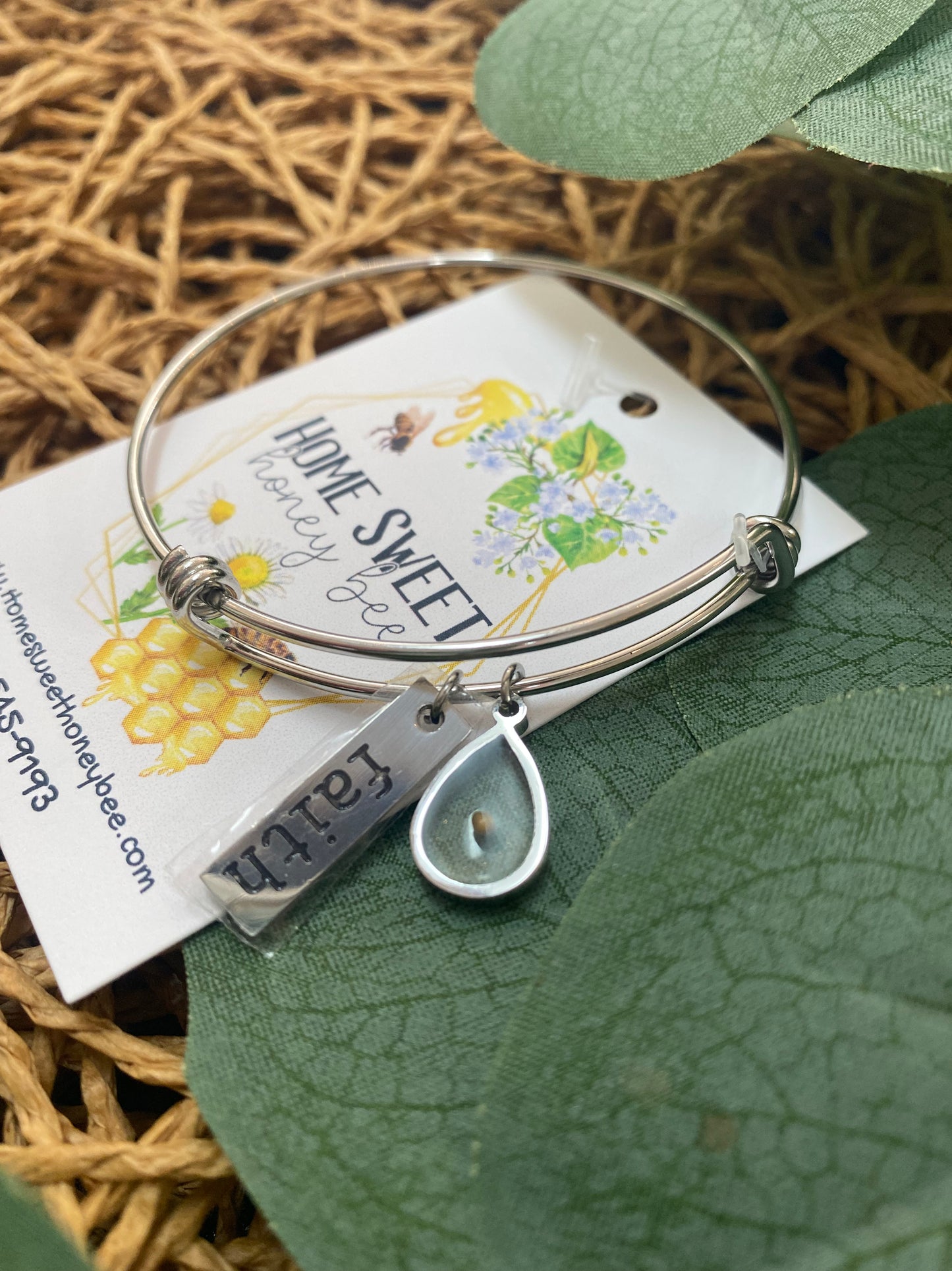 Silver tone Mustard Seed Bracelet or Necklace