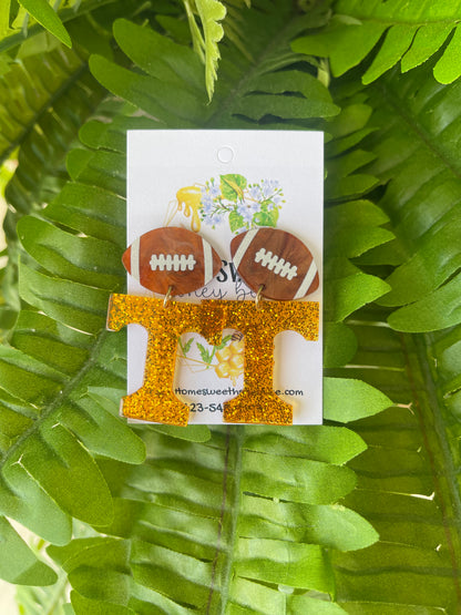 Tennessee University of Tennessee Football Earrings. Gameday