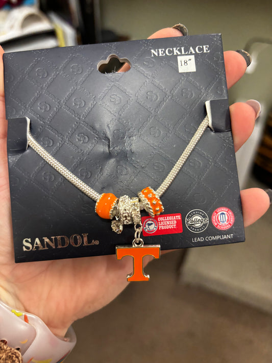 Snake Chain Tennessee Vols Bracelet