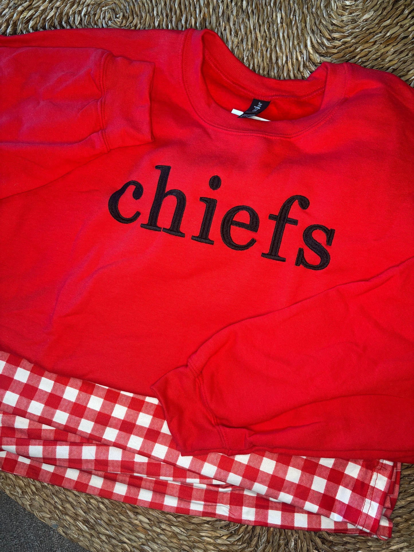 Chiefs Embroidered Crewneck