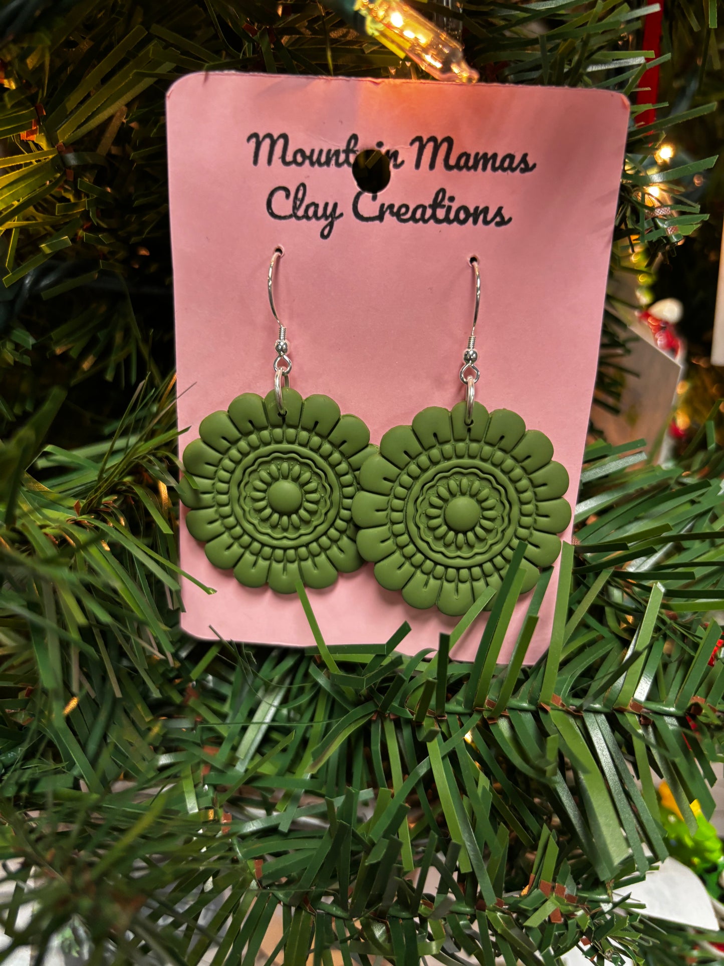 Clay Mandala Earrings