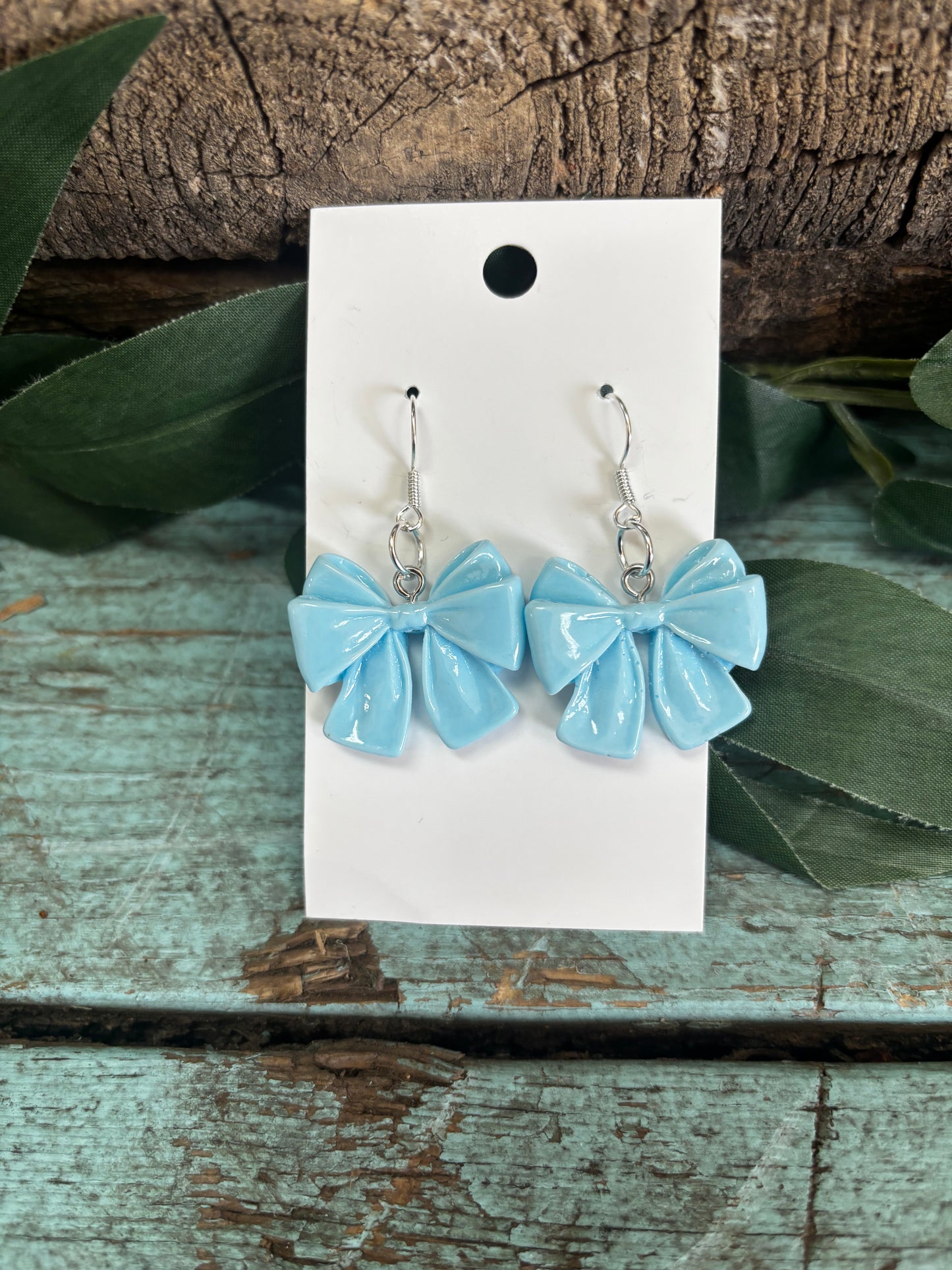 Pastel Bow Dangle Earrings