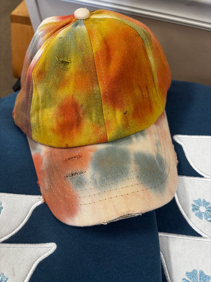 C.C. Tie Dye Criss Cross Ponytail Cap
