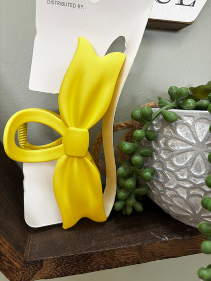 Colorful Bow Claw Clips
