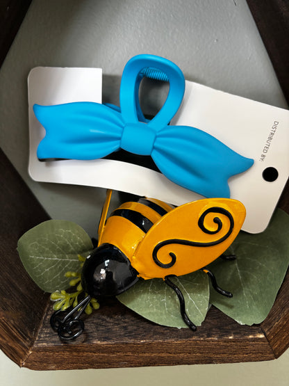 Colorful Bow Claw Clips