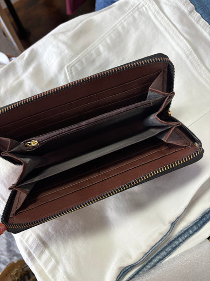 Monochromatic Checkered Wallet