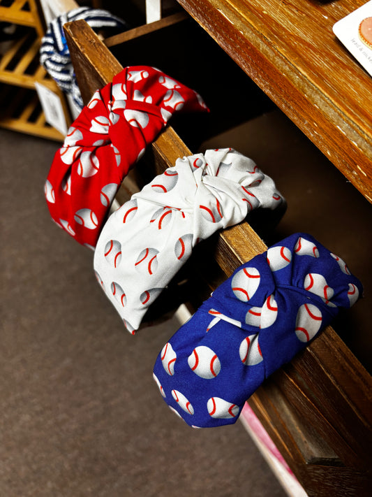 Baseball Knot Headband
