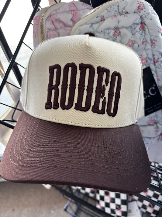 Rodeo CC Puff Embroidered Trucker Hat
