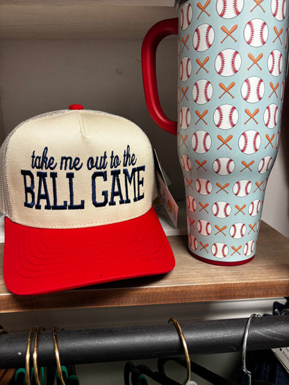 Ball Game CC Embroidered Trucker Hat