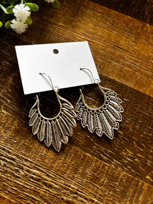 Bohemian Filigree Hoop Earrings