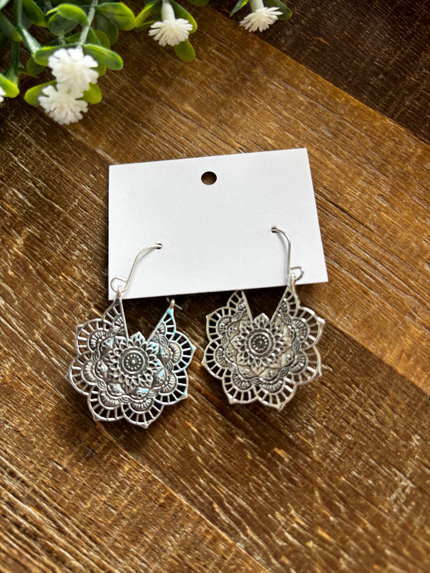 Bohemian Filigree Hoop Earrings