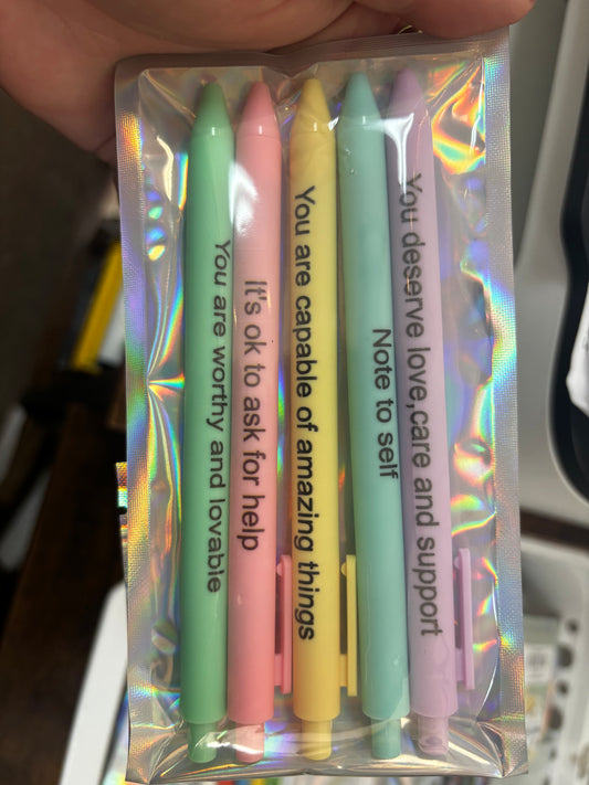 💛💙🩵Inspirational Pen Sets💛💙🩵