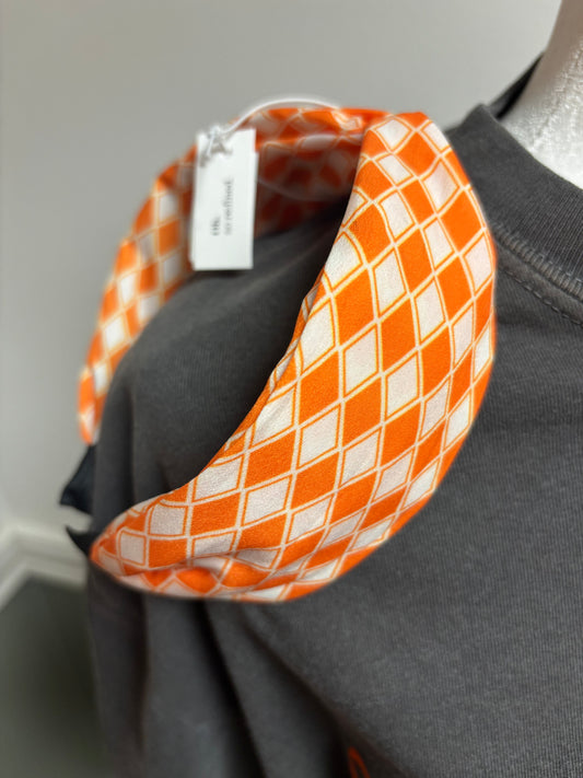 Orange and White Headband