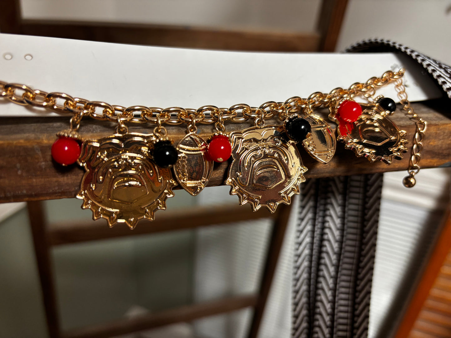 Georgia Bulldog Charm Bracelet