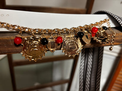 Georgia Bulldog Charm Bracelet