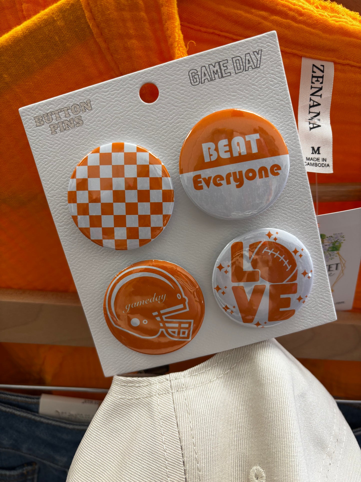 Game Day Button Pin