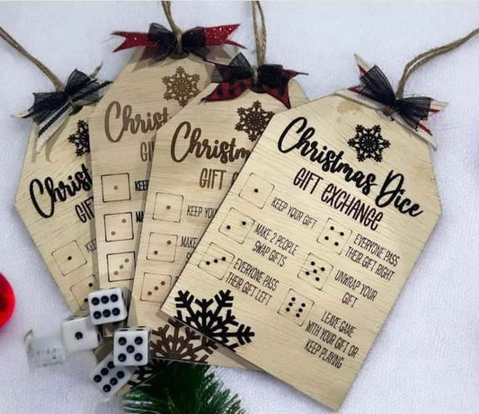 Christmas Dice Game Ornament