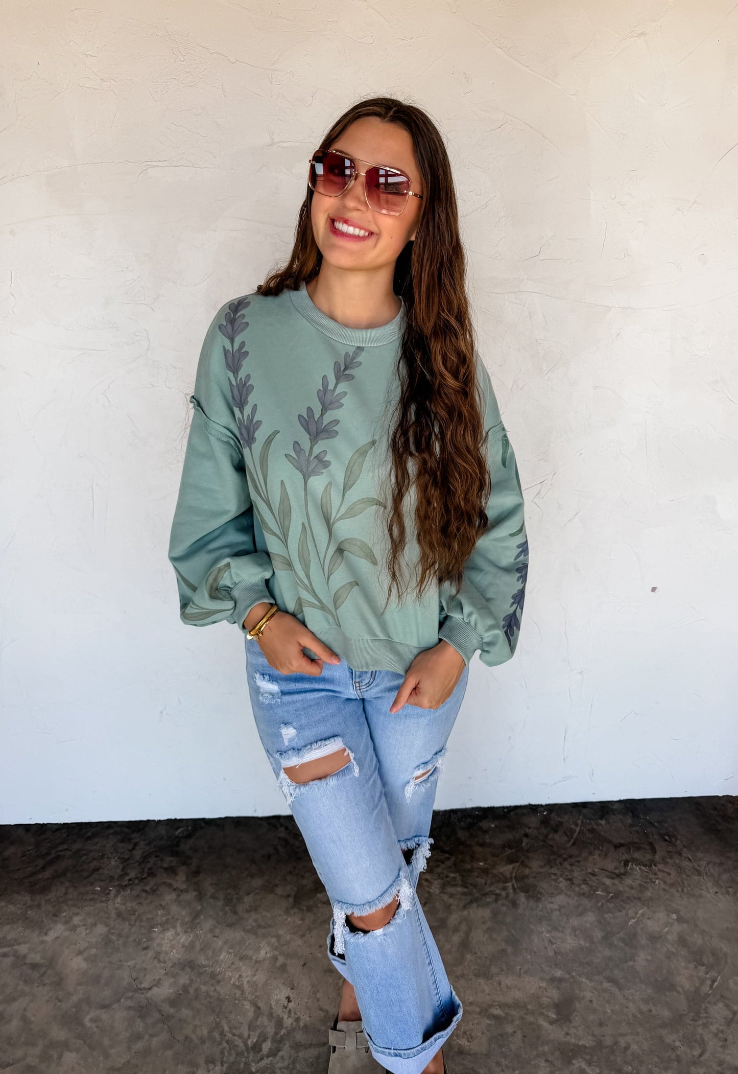 Spring Floral Pullover by Blakeley