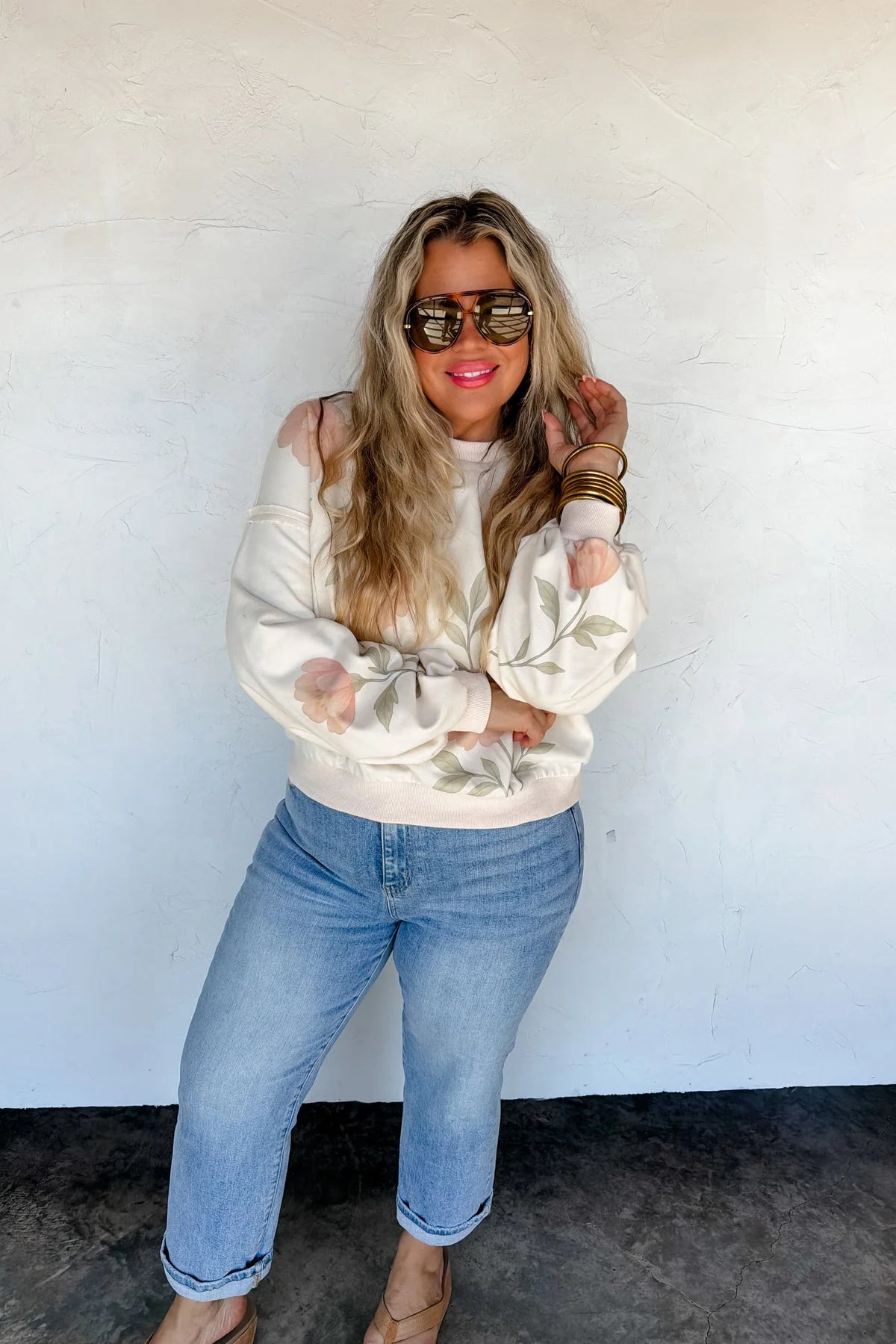 Spring Floral Pullover by Blakeley