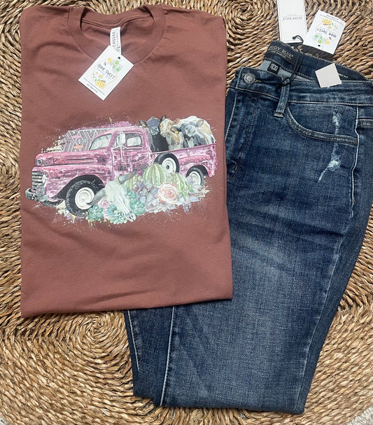 Heifers In A Truck Tee