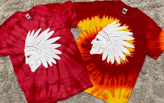 Tie Dye PUFF print CHIEFS tee