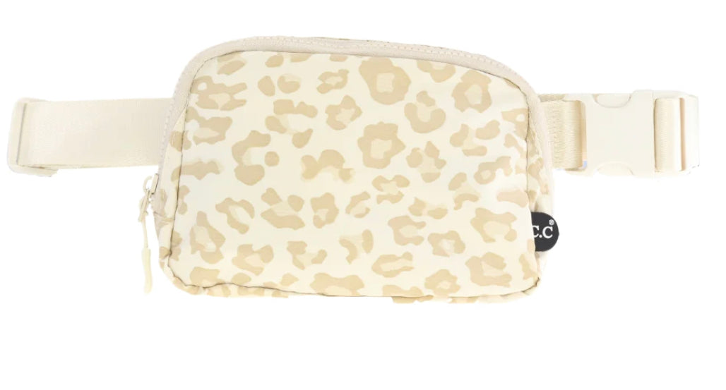Leopard Pattern C.C Beanie Belt Bag