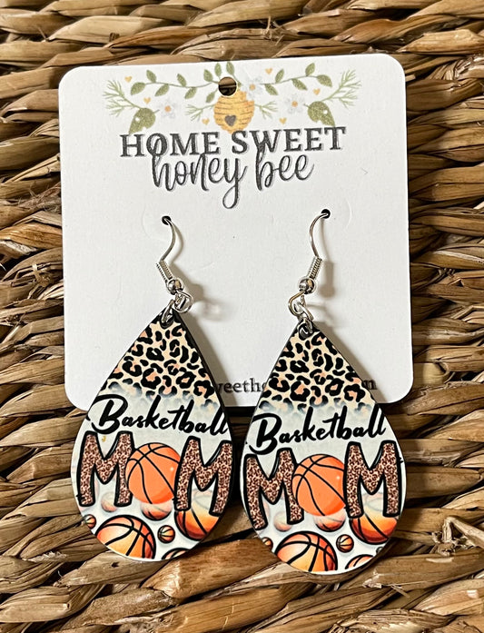 Basketball Teardrop Earrings