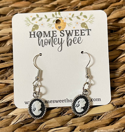 Cameo Dangle Earrings